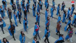 9 Vjetori i Pavarësisë së Kosovës Mehmet Akif College  Flash Mob [upl. by Keeler]