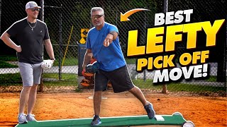 Lefty Pick Off Moves Pick Off Baserunners WITH EASE by Doing THIS [upl. by Nanfa]