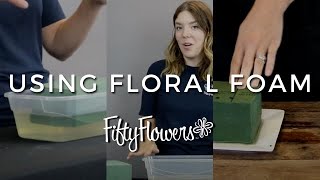 Using Oasis Floral Foam for Arrangements [upl. by Bow990]