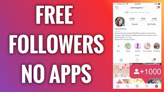 How To Get Free Instagram Followers Without Downloading Apps [upl. by Airenahs]