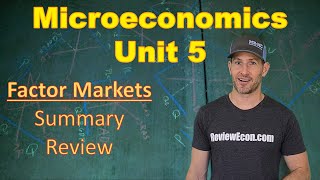 Microeconomics Unit 5 COMPLETE Summary  Factor Markets [upl. by Gypsy]