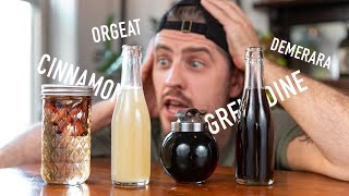 4 EASY to Make Cocktail Syrups  grenadine amp orgeat [upl. by Maryanna]