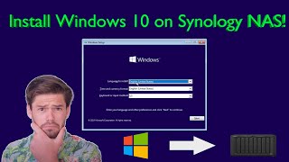 Create a Windows 10 Virtual Machine on Synology NAS  4K TUTORIAL [upl. by Pirali]