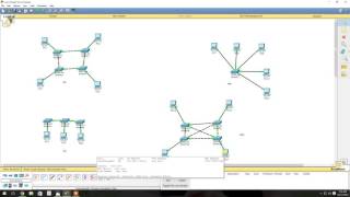 Bus Star mesh ring and Hybrid topology using cisco packet tracer [upl. by Eisele]