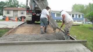 How to Pour a Concrete Driveway [upl. by Lizbeth]