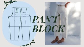 Make Pants that FIT from Scratch  Trouser Block Tutorial  LYDIA NAOMI [upl. by Derayne]