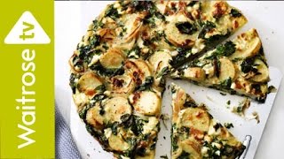 Spinach and Ricotta Spanish Omelette  Waitrose [upl. by Kinnon340]