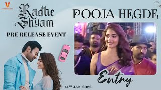 Pooja Hegde Entry  Radhe Shyam Pre Release Event  Prabhas  Radha Krishna Kumar  14th Jan 2022 [upl. by Ahmed]