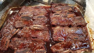 Teriyaki Flat RibsKorean Short Ribs Oven Baked [upl. by Millman]