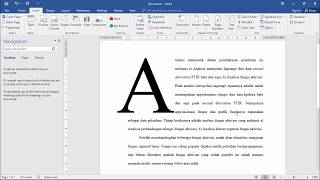 Make a big first letter or Drop Cap Microsoft Word [upl. by Griz]