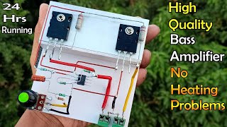 High Quality Powerful Bass Amplifier  How to Make Amplifier Using 2sc5200 amp 2sa1943 With 4558 IC [upl. by Iverson970]