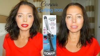 Conair Instant Heat Curling Iron  Review  Demo [upl. by Atteloiv]