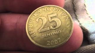 25 CENTAVO SENTIMO COIN  BANK OF THE PHILIPPINES [upl. by Kone]