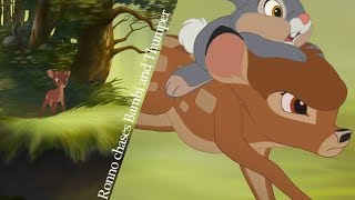 Bambi 2  Ronno chases Bambi and Thumper HD [upl. by Annahsor936]