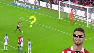 Aritz Aduriz scores a penalty like a boss with a one step technique [upl. by Annyl]