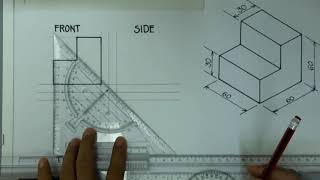 Exercise 11 Orthographic Drawing [upl. by Ardnama20]