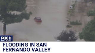 Flooding in LAs Sepulveda Basin [upl. by Morette]