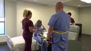 Physical Therapy Transfer Training  How To Transfer From Wheelchair To Bed [upl. by Kcajyllib]