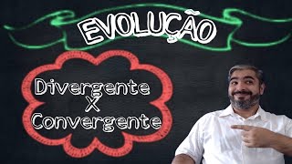 Evolução Convergente X Divergente Teoria da Evolução [upl. by Ydnirb]