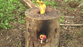 How To Make A Wooden Rocket Stove [upl. by Madora]