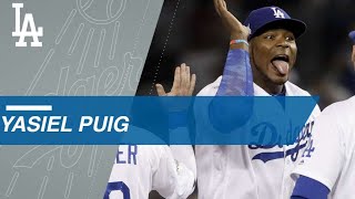 Yasiel Puigs 2017 Postseason [upl. by Hosea]