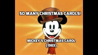 So Many Christmas Carols Mickeys Christmas Carol 1983 [upl. by Ashjian816]