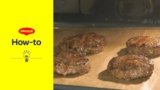 How To Burger selber machen  MAGGI Kochstudio [upl. by Carl251]