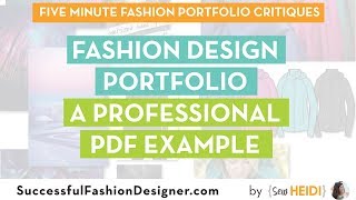 Fashion Design Portfolio A Professional PDF Example [upl. by Dewhurst]