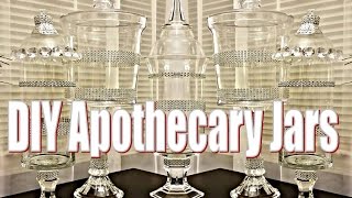 Dollar Tree DIY Apothecary Jars Using 95Dollar Tree Items [upl. by Husain]