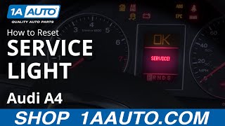 How to Reset Service Light 0409 Audi A4 [upl. by Neirod102]