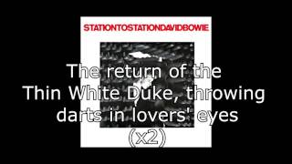 Station to Station  David Bowie  Lyrics [upl. by Swope]