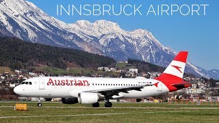 INNSBRUCK AIRPORT  AMAZING PLANESPOTTING  April 2019 [upl. by Yeldua]