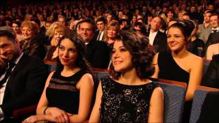 Canadian Screen Awards 2014 Anna SilkZoie Palmer amp Tatiana MaslanyEvelyne Brochu [upl. by Evatsug]