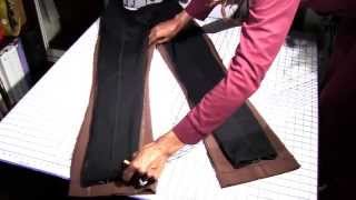 How to Alter Pants  Wide to Skinny Legs  Alterations [upl. by Elumas265]