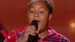 Bob Marley  Redemption song  Mélia  The Voice Kids France 2018  Blind Audition [upl. by Aihpos]