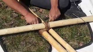 How to setup a Cree Style Teepee  wwwcreestargiftscom [upl. by Renae841]