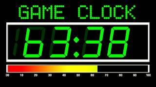 100 Seconds Countdown Digital Game Clock Version  Remix BBC Countdown  50FPS [upl. by Adal761]