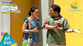 Taarak Mehta Ka Ooltah Chashmah  Episode 849  Full Episode [upl. by Aikemal]