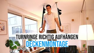 Gymnastikringe richtig an der Decke befestigen SO GEHTS [upl. by Sucramd]