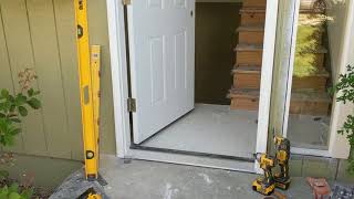 Jeld Wen Front Door Installation  Really crappy products and craftsmanship PART 1 [upl. by Anitrebla]