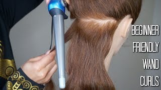 How to Use a Curling Wand for Beginners In depth [upl. by Yraeg]