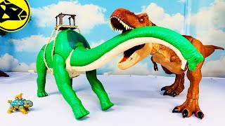 Trex Eats Green Brachiosaurus [upl. by Sink435]