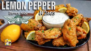 Easy Lemon Pepper Wings Recipe  Wingstop Copycat [upl. by Euseibbob62]