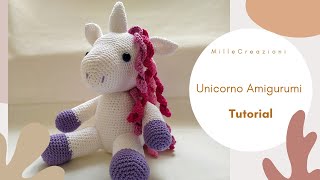 Unicorno Amigurumi  Uncinetto TUTORIAL [upl. by Hagen]