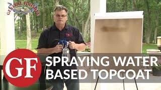 How to Spray Water Based Finishes [upl. by Anpas]