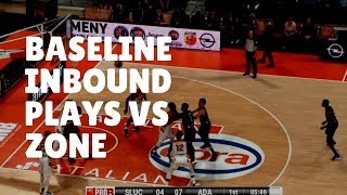 Best Basketball Baseline Inbound Plays vs Zone [upl. by Ahsiram723]