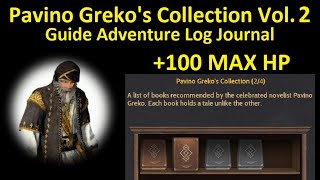 Pavino Grekos Collection Volume 2 Book 8 Adventurer Log Journal Old Moon BDO Black Desert Online [upl. by Eahcim]