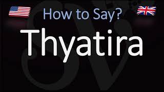 How to Pronounce Thyatira CORRECTLY [upl. by Narrad]