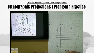 Orthographic Projections  orthographic projection in engineering drawing [upl. by Davidson617]