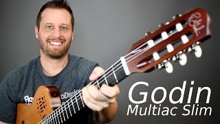 Godin Multiac Slim  The Ultimate Crossover Guitar [upl. by Varrian158]